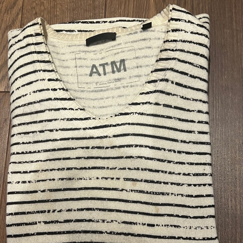 ATM Women's striped sweater